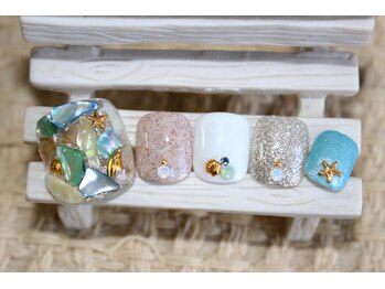 ネイルサロン ユーア(Yu a)/フット定額デザイン￥8480～