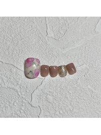 summer foot nail ¥7700