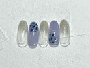 紫陽花ネイル