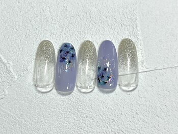 トータルビューティー パッション 茨木(Total Beauty Passion)/紫陽花ネイル