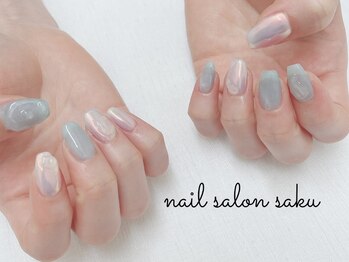 サク(saku)/うるうるネイル