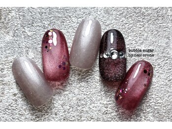 バブル シュガー バイ ネイルクローネ(bubble sugar by.nail crone)/【期間限定】マグネット×アート