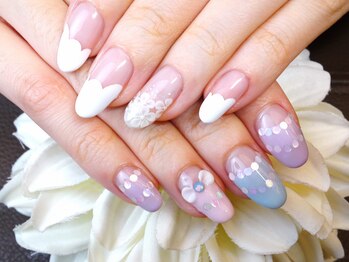 ネイルサロンケイ ヴァリエ(K Varier)/38 レース・ホログラム