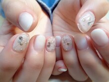 アミュリー ネイル アトリエ(Amury nail atelier)/クリアフレンチ★ 春夏秋冬