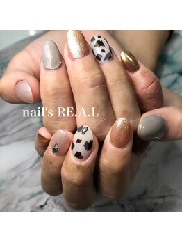 ネイルズリアル 倉敷(nail's RE.A.L)/ダルメシアンネイル