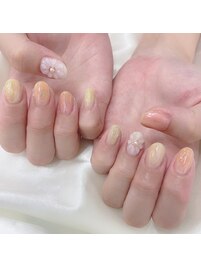 ニュアンス　ぷっくりフラワー