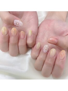 アルセア 上野御徒町店(Alcea)/ニュアンス ぷっくりフラワー