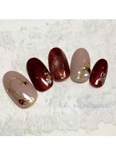 ネイルサロン クイル(QUILL)/12月ボルドー（２）