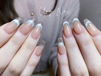ウサギネイル 新大久保店(usagi nail)/マグネットフレンチ秋可愛い