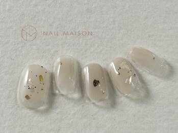 ネイルメゾン 梅田(NAIL MAISON)/ジュエルベージュもやもや