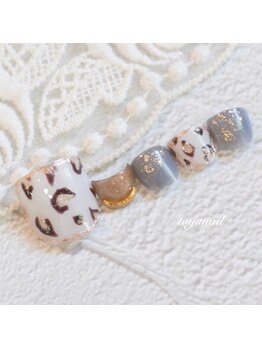 たゆ ネイル(たゆnail)/アニマル柄秋ネイル