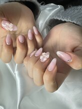 フラワーズネイル(flowers nail)/シンプル/ガーリーネイル