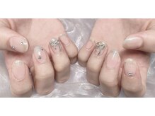 ナナイロ(nanairo)/キラキラリボンネイル