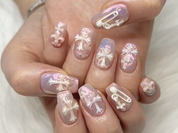 ミルキーウェイバイミーネイル 南堀江店(Milkyway by menail)/ワンホン×オーロラネイル