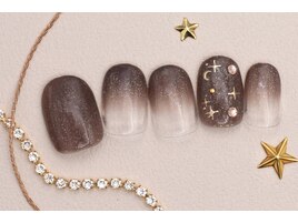 5000円　月　ブラウン　グラデ