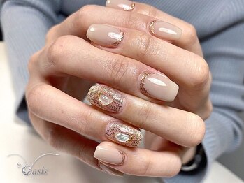 バイオアシス 麻布十番(by Oasis)/ぽこぽこブロンズミラーネイル