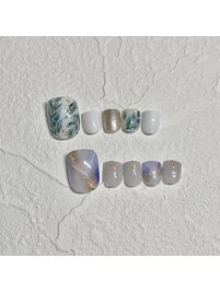 summer foot nail ¥8250