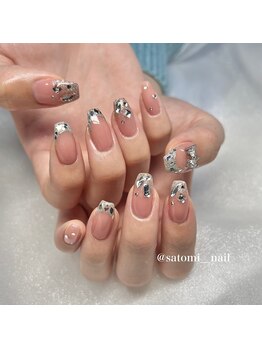 エムネイル ブランチ(Mネイル branch)/satomi担当:ガラスフレンチ