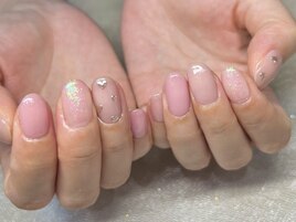 プチハート☆ミラーネイル