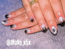 モノ ネイル(MoNo nail)/黒グラデーションネイル☆*