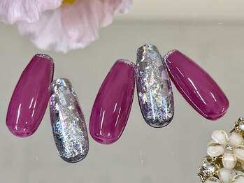 ネイルサロン ジェイ(Nail Salon J)/ホイルラメフレンチ定額ネイル