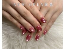ネイルワンカラーハートネイル