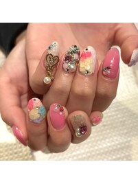 ～カラフルフラワーネイル～