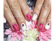 リコ ネイル(RIKO NAIL)/個性派べっ甲ネイル（ピンク）