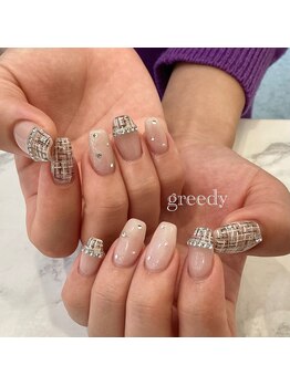 グリーディ(greedy)/ツイードネイル