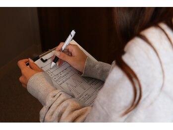 トータルボディケア整体 長居駅前店/カウンセリングシートの記入！