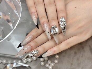 ジュエミーネイル 大阪心斎橋(jewme nail)の写真/[心斎橋駅3分/20時まで営業]トレンド感たっぷりの派手可愛ネイルが叶うプライベートサロン♪仕事終わりも◎