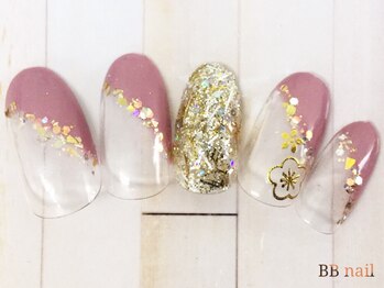 和柄☆お正月・成人式ネイル