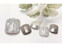 ネイルサロン クランベリー(Cranberry)/【FOOT】モコモコ秋フット