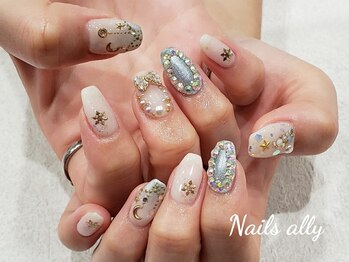 ネイルズアリー 立川店(Nails ally)/雪の結晶×ツリー×リース×星月