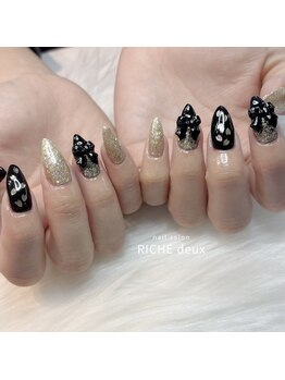 リッシュ ドゥ(RICHE deux)/袴に合わせた卒業式ネイル