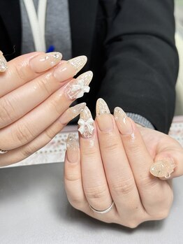 シーシー ネイル アンド アイラッシュ(CeCe Nail&eyelash)/自爪持ち込みデザイン