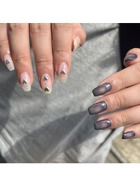 ハート×グレー