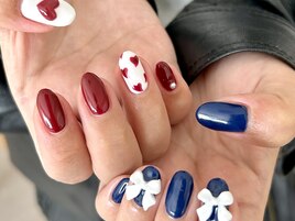 ちぐはぐガーリーネイル