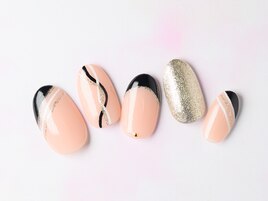華やかオフィスネイル