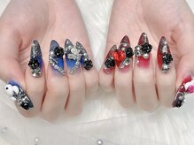 red×blue×black×キラキラ～