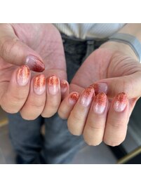 ラメグラネイル♪