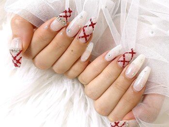 フィールネイル 天神橋店(feel nail)の写真/チップ長さだし10本+ワンカラーorラメグラデーション¥7700☆シンプル~華やかなキレイな手元を演出♪