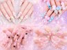 学割U24【チップ長さだし/LL迄】10本アートやり放題 ¥10300
