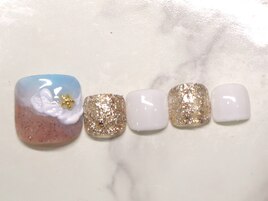 8月新作≪FOOT≫親指アート