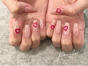 ブランシュ(BLANCHE)/ぷっくりハートネイル