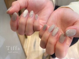 キラキラ大人シンプルベージュ