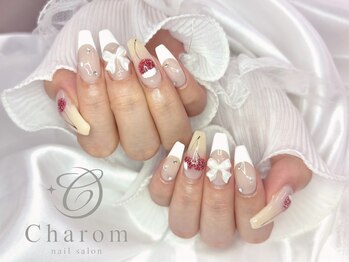 チャロム(Charom)/さくらんぼネイル*.+°