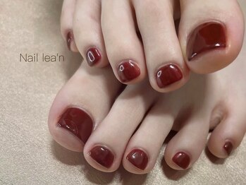 レアン(lea'n)の写真/《フットネイルで気分を底上げ》選べる自分色で理想の足元へ◎“なりたい自分”を叶える旬ネイルをご提供☆