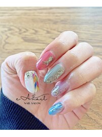 お正月ネイル/持ち込み/¥11000