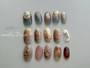 ブランネイル(blanc nail)/12月マンスリーデザイン♪